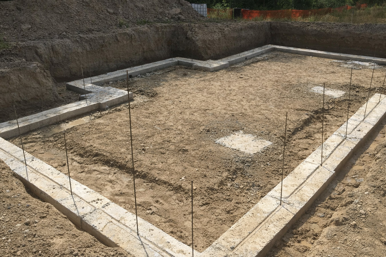 Concrete footings in Surprise, AZ