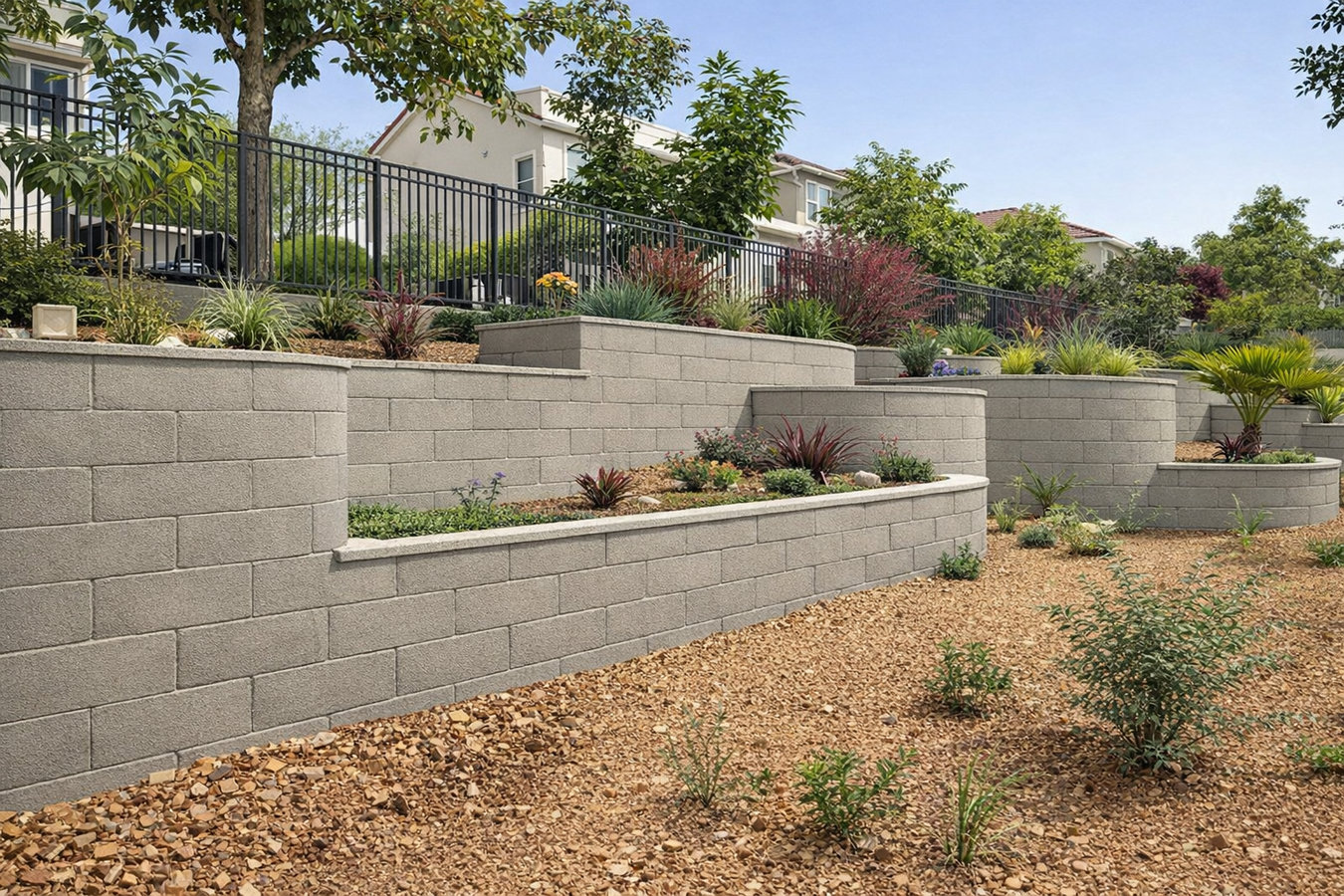 Concrete retaining walls in Surprise, AZ