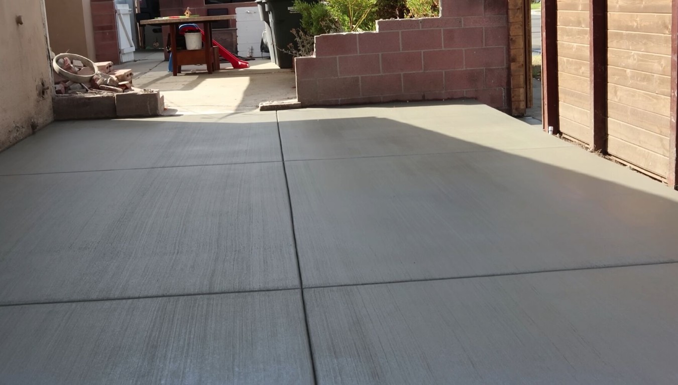 Stamped decorative concrete patio with stone pattern installed in Surprise, AZ